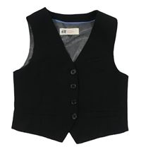 Černá slavnostní vesta H&M