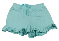 Pomněnkové teplákové kraťasy s volánky Matalan