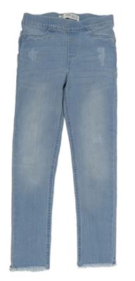 Světlemodré riflové džegíny ošoupaného vzhledu zn. Denim Co.