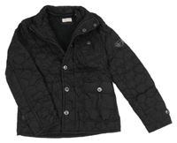 Černá prošívaná šusťáková zateplená bunda Firetrap