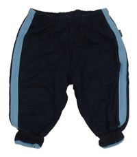 Tmavomodré tepláky s modrým pruhem