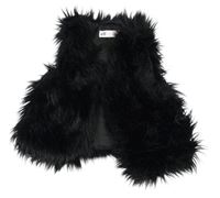 Černá kožešinová podšitá vesta H&M