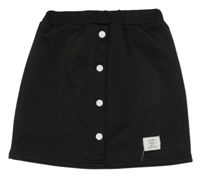 Černá sukně s nášivkou SHEIN