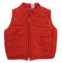 Červená prošívaná šusťáková zateplená vesta Next