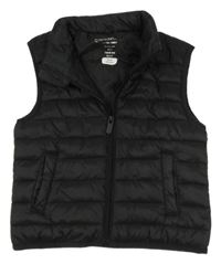 Černá prošívaná šusťáková zateplená vesta PRIMARK