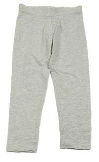 Světlešedé melírované legíny George