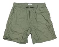 Khaki plátěné kraťasy PRIMARK