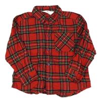 Červeno-kostkovaná košile H&M