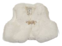 Smetanové kožešinové podšité bolérko RACHEL ZOE