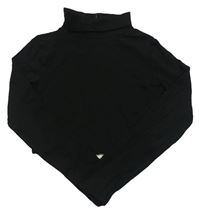Černé crop triko s rolákem New Look