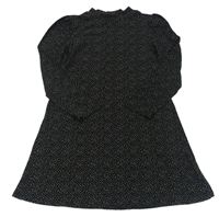 Černé puntíkaté šaty Matalan