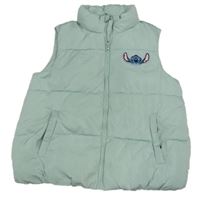Světlezelená šusťáková zateplená vesta se Stitchem Primark