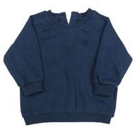 Tmavomodrá mikina s výšivkou Matalan