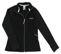 Černá thermo propínací mikina se vzorem Wed'ze