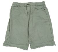 Zelenošedé riflové kraťasy M&S