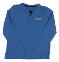 Modré triko s nápisem Pepperts