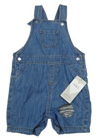 Nové - Modré riflové laclové kraťasy M&S