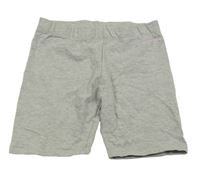 Šedé melírované elastické kraťasy s nápisem Primark