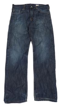Tmavomodré slim rifle H&M