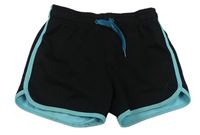 Černo-modré sportovní podšité kraťasy H&M