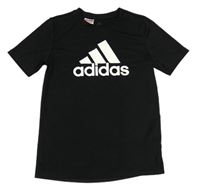 Černé sportovní tričko s logem Adidas