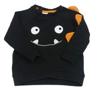 Černá mikina s příšerkou a ostny H&M