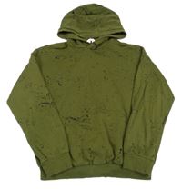 Khaki flekatá mikina s kapucí H&M