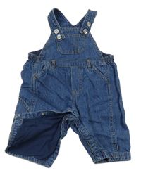 Modré podšité laclové rifle s kapsou Mexx