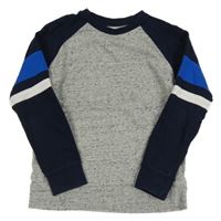 Šedo-tmavomodrá mikina Next