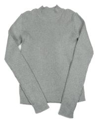 Šedý lehký žebrovaný svetr Primark