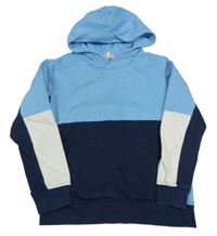 Modro-tmavomodrá mikina s kapucí H&M
