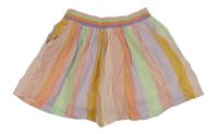 Barevná pruhovaná lehká sukně Next