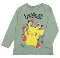 Zelené triko s Pikachu Primark