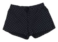 Tmavomodré puntíkaté kraťasy H&M