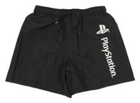 Černé plážové kraťasy s PlayStatiton H&M
