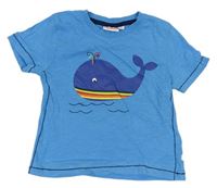 Azurové tričko s velrybou Liegelind