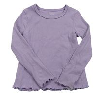 Lila žebrované triko Primark