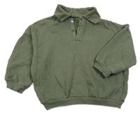 Khaki mikina s límečkem George