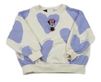 Smetanovo-fialová mikina se srdíčky a Minnie Zara