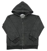 Tmavošedá jarní lehká riflová bunda s kapucí H&M