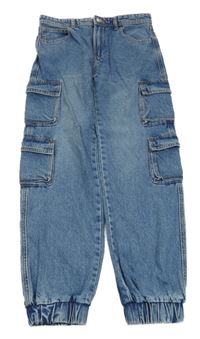 Modré cargo cuff rifle Denim Co.