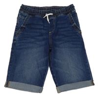 Tmavomodré riflové kraťasy C&A