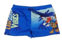 Tmavomodré nohavičkové chlapecké plavky - Tlapková Patrola Nickelodeon