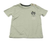 Světlezelené tričko s palmou George