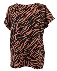 Dámské černo-růžové vzorované tričko Dorothy Perkins 