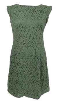 Dámské khaki krajkové šaty Apricot 