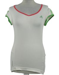 Dámské bílé sportovní funkční tričko Adidas 