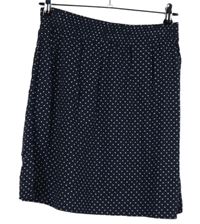 Dámská tmavomodrá puntíkovaná sukně C&A