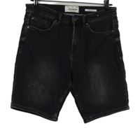 Pánské černé teplákovo/riflové kraťasy Pull&Bear vel. 31