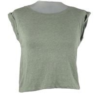 Dámské světlekhaki crop tričko FB Sister 